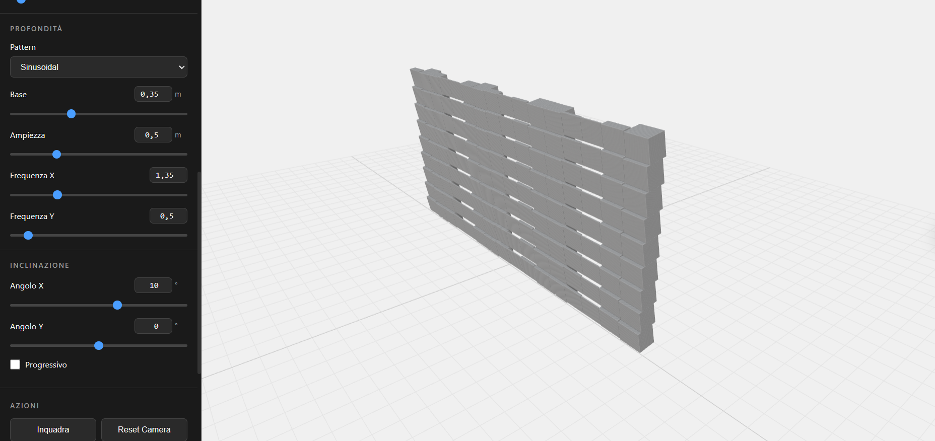 Facade Generator - Schermata 3
